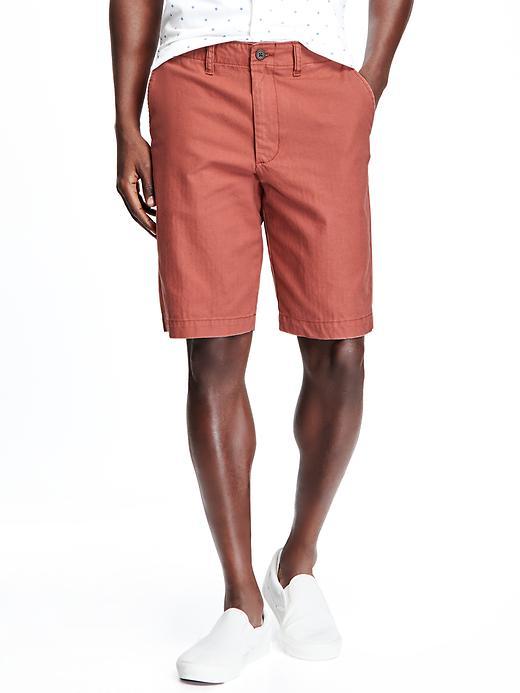 Old Navy Herringbone Khaki Shorts For Men - A Little Rusty