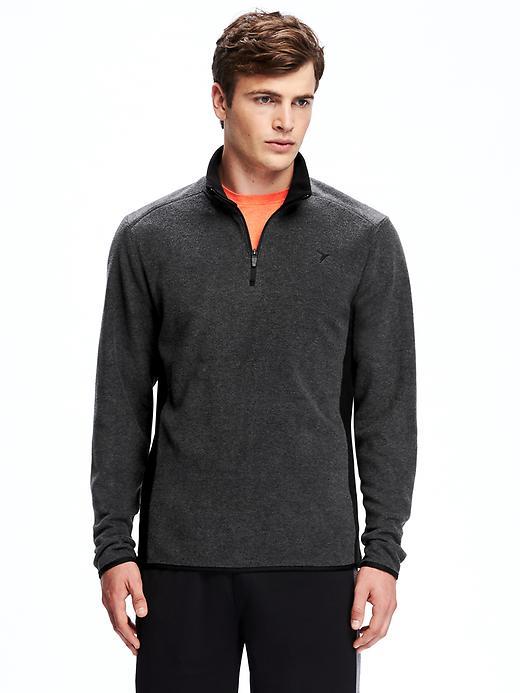Old Navy Go Warm Relaxed 1/4 Zip Jacket For Men - B65 Dark Heather Grey