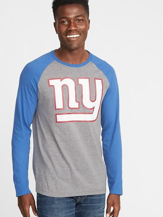 Old Navy Mens Nfl Graphic Raglan Tee For Men Giants Size S