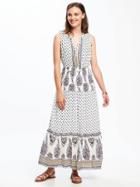 Old Navy Tiered Maxi Dress For Women - White