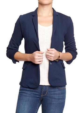 Old Navy Old Navy Womens Ponte Knit Blazers - In The Navy