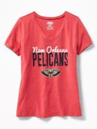 Old Navy Womens Nba Team V-neck Tee For Women Pelicans Size Xxl