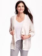 Old Navy Open Stitch Cocoon Cardigan Size L - Blush