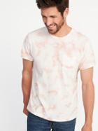 Old Navy Mens Tie-dye Pocket Tee For Men Blush Size Xl