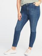 Old Navy Womens Smooth & Slim High-rise Plus-size Rockstar Jeans Medium Wash Size 28