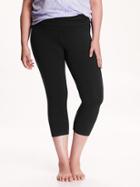 Old Navy Womens Plus Go Dry Patterned Waist Capris Size 1x Plus - Black