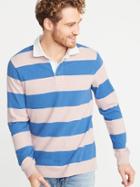Bold-stripe Thick-knit Jersey Rugby For Men