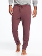 Old Navy Jersey Joggers For Men - Burgundy Heather