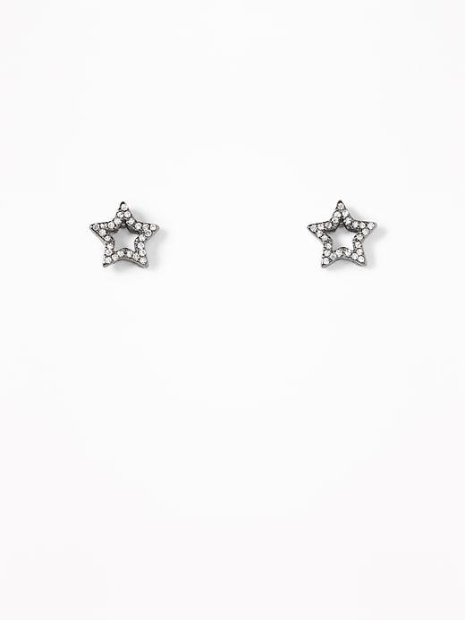 Old Navy Womens Pav-star Studs For Women Gunmetal Gray Size One Size