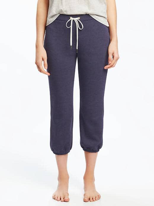 Old Navy French Terry Cropped Sleep Joggers For Women - Over The Moon