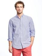 Old Navy Regular Fit Classic Shirt For Men - Peri Big Trouble
