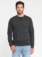 Old Navy Mens Fleece Crew-neck Sweatshirt For Men Dark Charcoal Gray Size M