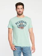 Old Navy Garment Dyed Graphic Tee For Men - Mint Wash