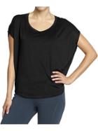 Old Navy Womens Active Cap Sleeve Tricot Tops Size Xs - Black