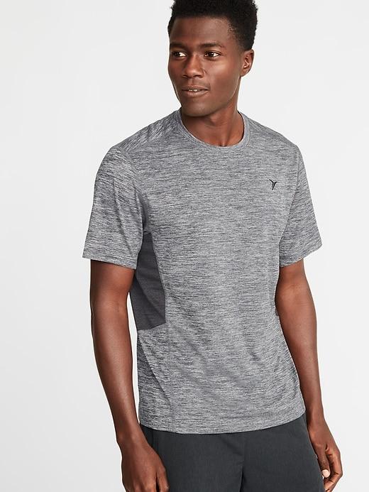Old Navy Mens Go-fresh Anti-odor Tee For Men Chrome Gray Size Xl