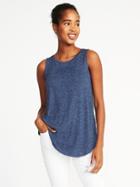 Old Navy Womens Luxe Soft-spun High-neck Swing Tank For Women Lost At Sea Navy Size Xs