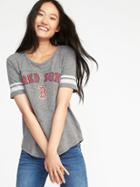 Old Navy Womens Mlb Logo-graphic Tee For Women Boston Red Sox Size Xs