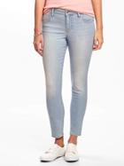 Old Navy Mid Rise Super Skinny Ankle Jeans For Women - Light Pachuca