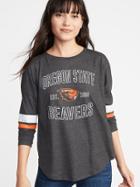 Old Navy Womens College-team Graphic Drop-shoulder Tee For Women Oregon State Unv Size S