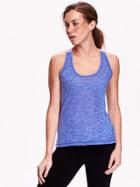 Old Navy Womens Elastic Strap Burnout Tanks Size L - Sapphire Isle