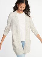 Old Navy Womens Open-front Long-line Sweater For Women Oatmeal Size Xl