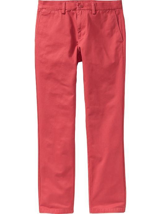 Old Navy Mens Slim Ultimate Khakis Size 32 W (36l) Tall - Tomato Juice