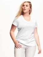 Old Navy V Neck Fitted Plus - Bright White