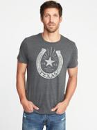 Old Navy Mens Texas Graphic Tee For Men Heather New Gray Size Xl