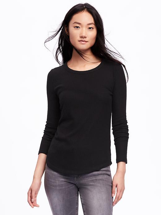 Old Navy Rib Knit Sweater For Women - Blackjack