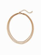 Old Navy Chain Choker Necklace For Women - Gold