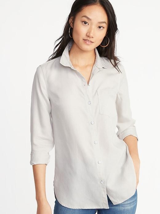 Relaxed Tencel&#174 Shirt For Women