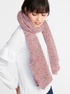 Old Navy Womens Boucl Scarf For Women Sweet Pink Size One Size