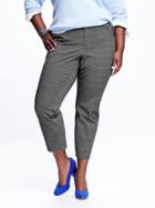 Old Navy Womens Plus The Pixie Mid Rise Pants Size 16 Long Plus - Grey Diamond