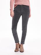 Old Navy Rockstar Mid Rise Cords Size 0 Regular - Heavy Metal