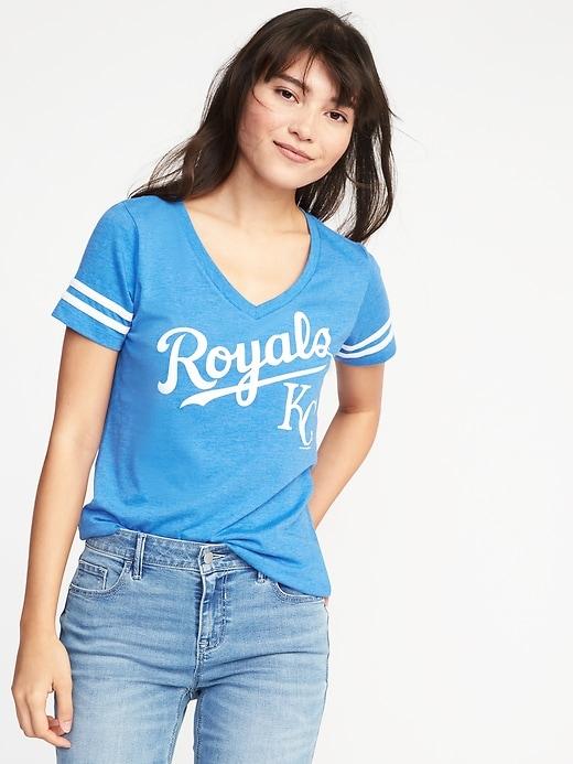 Old Navy Womens Mlb Team V-neck Tee For Women Kansas City Royals Size Xs