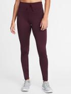 Old Navy Womens High-rise Built-in Warm Plush-knit Leggings For Women Sumptuous Purple Size S