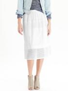 Old Navy Womens Eyelet Skirts Size L Tall - Bright White
