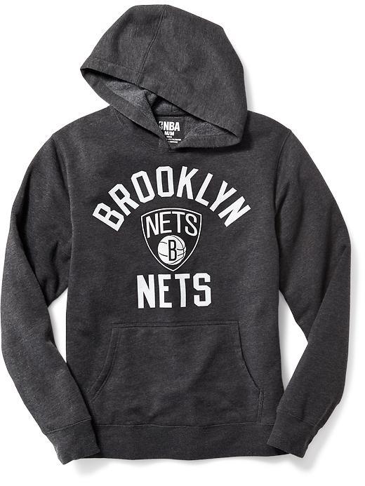 Old Navy Nba Team Fleece Lined Hoodie For Men - Nets