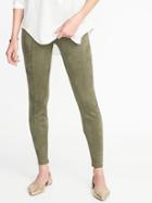 Old Navy Womens Stevie Sueded Ponte-knit Pants For Women Fennel Seed Size Xxl