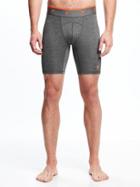 Old Navy Fitted Base Layer Shorts For Men - Heather Gray