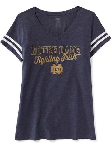 Old Navy Ncaa Varsity Style Tee For Women - Notre Dame