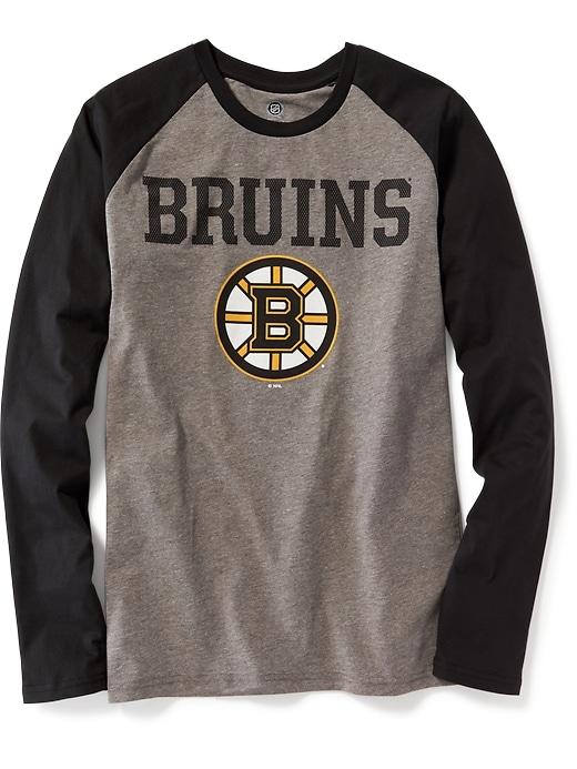 Old Navy Mens Nhl Team-graphic Raglan Tee For Men Boston Bruins Size M