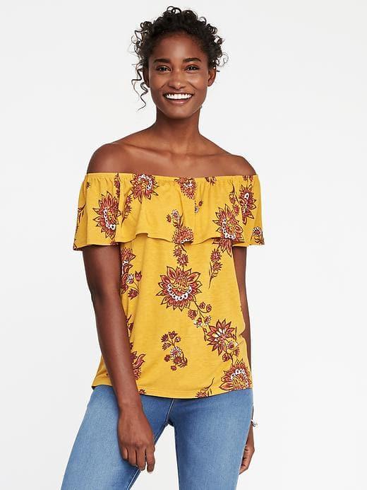 Old Navy Off The Shoulder Swing Top For Women - Golden Opportunity