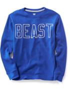 Old Navy Waffle Knit Graphic Tee - Sapphire Isle