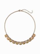Old Navy Crystal Cluster Statement Necklace For Women - Mustard