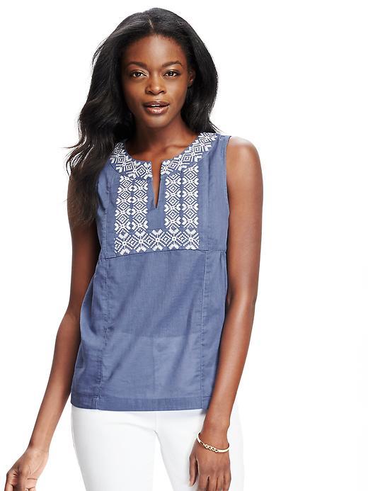 Old Navy Embroidered Gauze Top For Women - Smooth Sailing