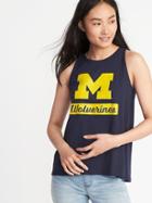 Old Navy Womens College-team Graphic High-neck Tank For Women University Of Michigan Size Xxl