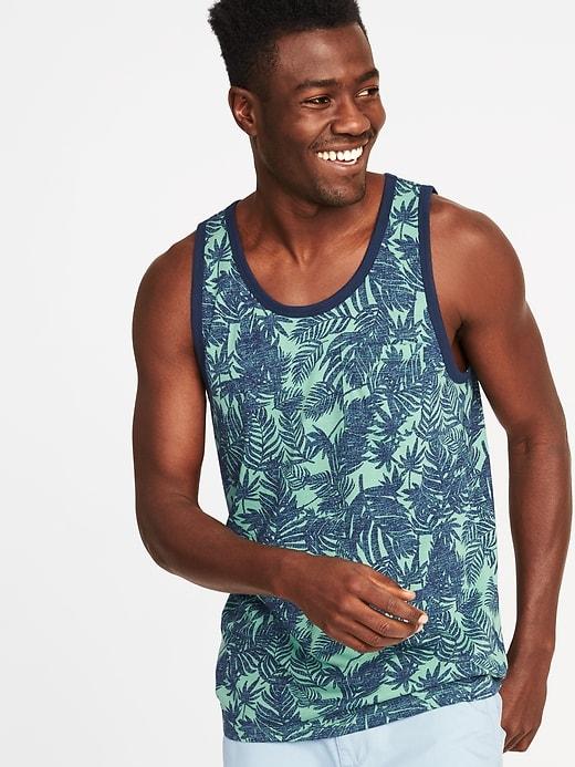 Old Navy Mens Soft-washed Printed Pocket Tank For Men You Better Be-leaf Size Xxxl