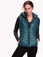 Old Navy Womens Hooded Frost Free Vest Size L - Kelp Forest