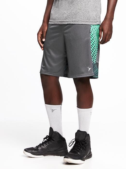 Old Navy Go Dry Mesh Basketball Shorts For Men 10 - Graphite